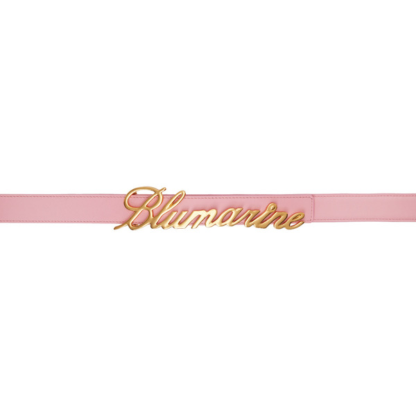  Blumarine Pink Logo Belt 