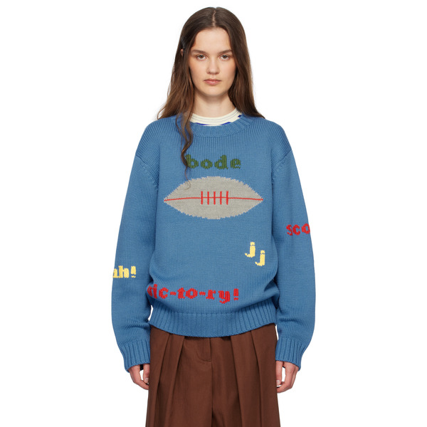  Bode Blue Spirit Sweater 