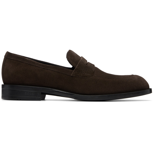  Boss Brown Suede Loafers 