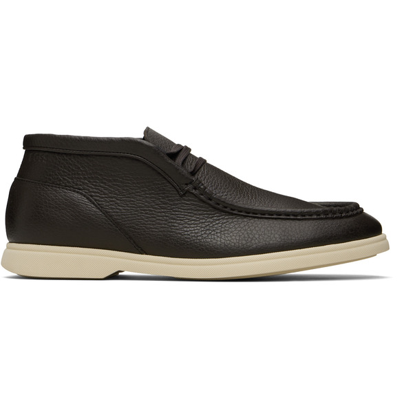  Boss Brown Tumbled Leather Desert Boots 