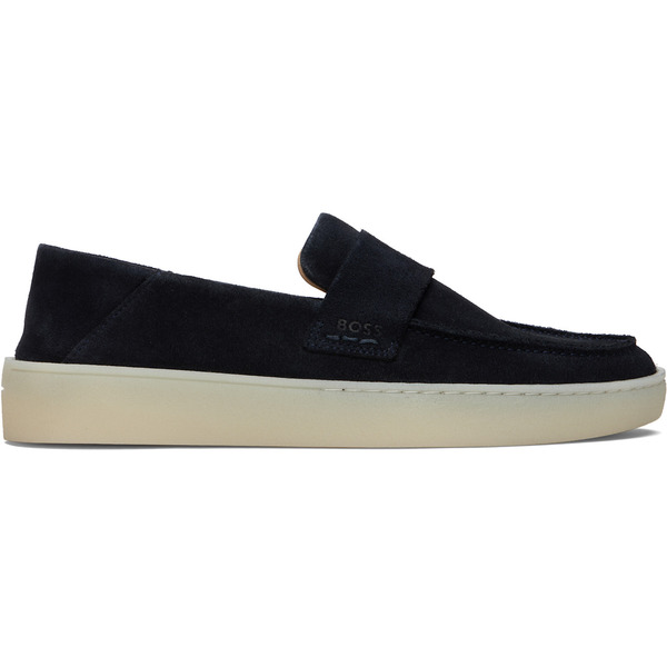 Boss Navy Suede Loafers 