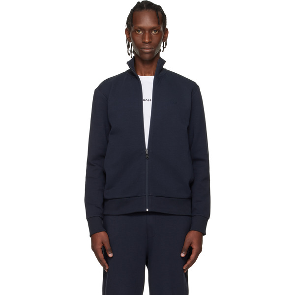  Boss Navy Zip Sweatshirt 