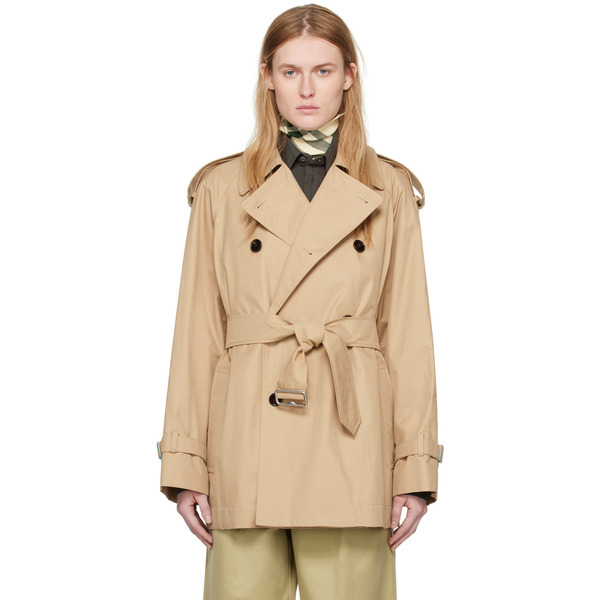 Burberry Beige Double-breasted Jacket 