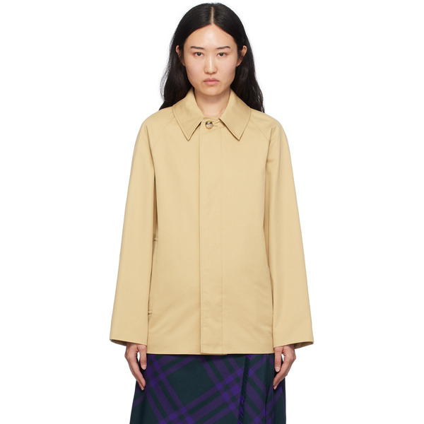  Burberry Beige Short Car Jacket 
