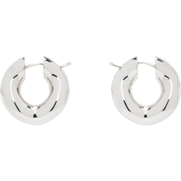  C.chesnais Wave Blow Hoop Earrings 