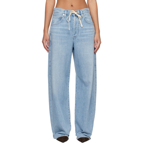  Citizens Of Humanity Blue Brynn Drawstring Jeans 