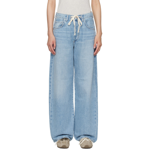  Citizens Of Humanity Blue Brynn Drawstring Jeans 