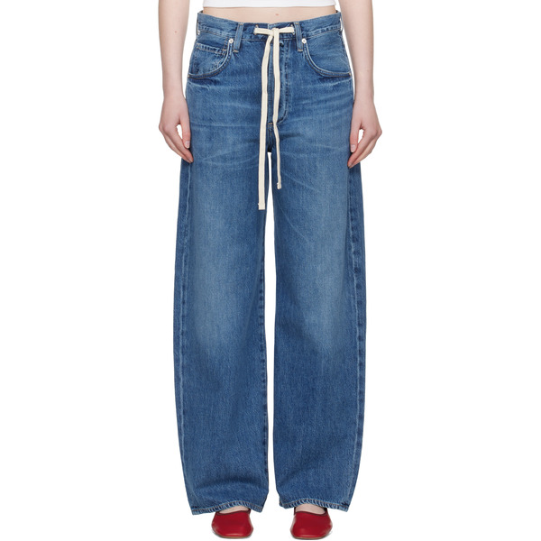  Citizens Of Humanity Blue Brynn Drawstring Jeans 