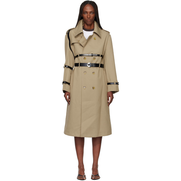  Coperni Beige Multi Belt Trench Coat 