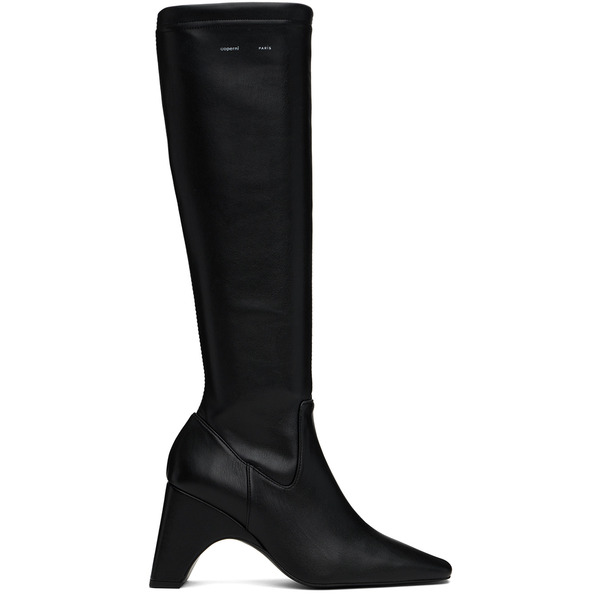  Coperni Black Bridge Stretch Tall Boots 