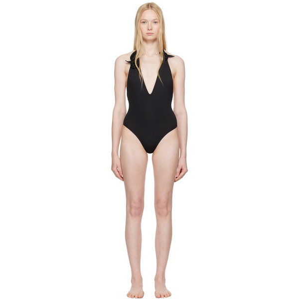  Coperni Black Flower Swimsuit 