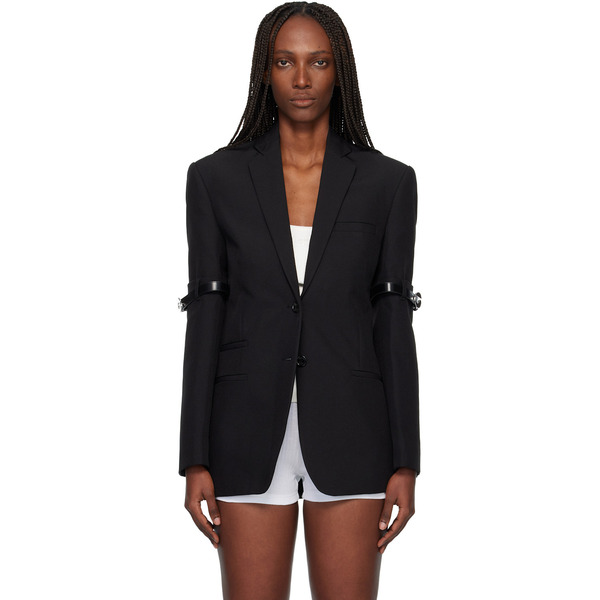  Coperni Black Logo Belted Blazer 