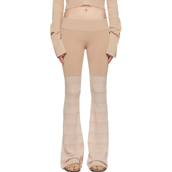  Determ; Beige Polyester Lounge Pants 