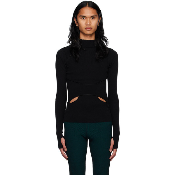  Dion Lee Black Interlink Turtleneck 