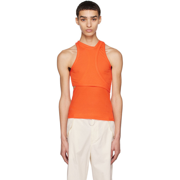  Dion Lee Orange Modular Tank Top 