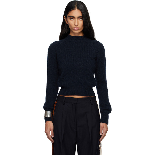  Dries Van Noten Navy Fitted Sweater 