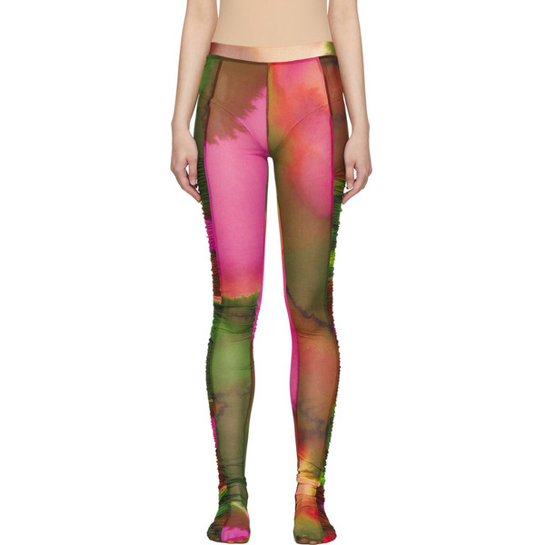  Dries Van Noten Purple Ruffled Tights 