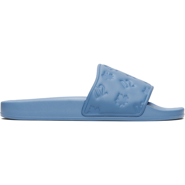  Dsquared2 Blue Embossed-logo Slides 