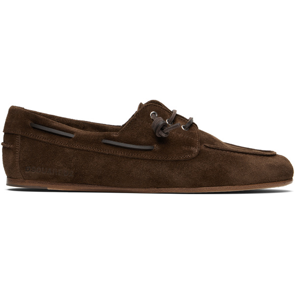  Dsquared2 Brown D2 College Boat Shoes 
