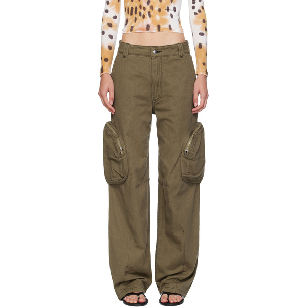  Eckhaus Latta Khaki Cargo Jeans 