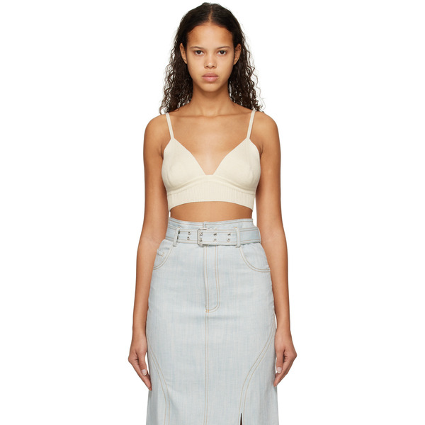  Elleme Off-white Rib Bra 