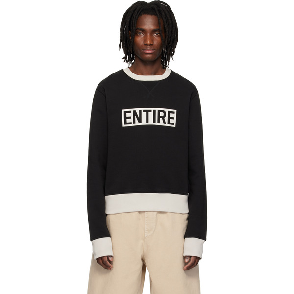  Entire Studios Black Contro Crew Sweatshirt 