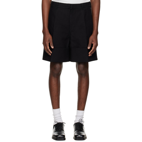  Entire Studios Black Cuffed Shorts 