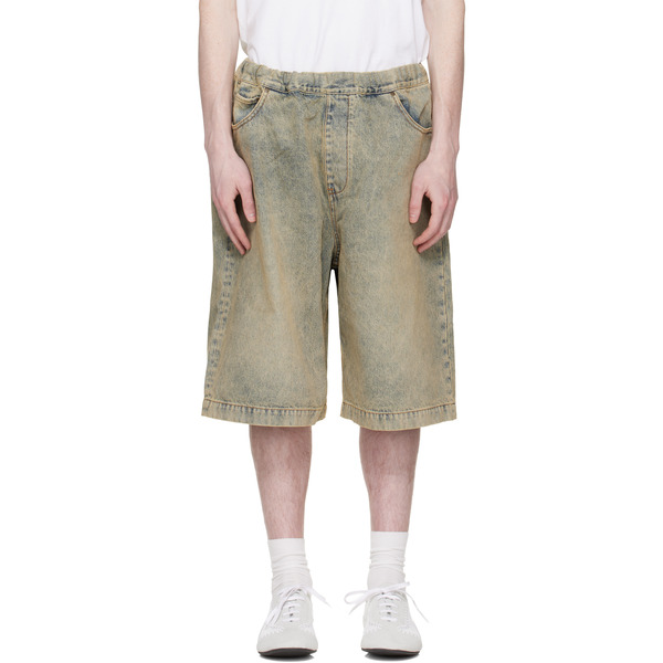  Entire Studios Blue Spar Denim Shorts 