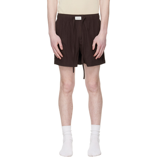  Entire Studios Brown Pajama Shorts 