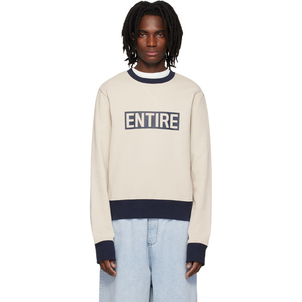  Entire Studios Off-white Contro Crew Sweatshirt 
