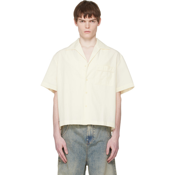  Entire Studios Off-white S/s Pajama Shirt 