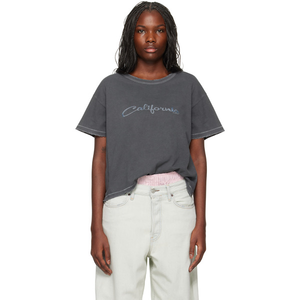  Erl Gray 'california' Signature T-shirt 