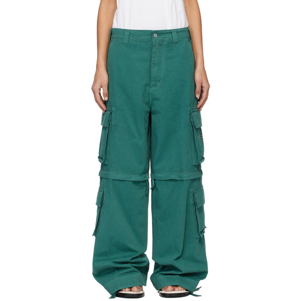  Erl Green Zip-off Cargo Pants 