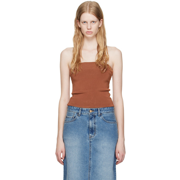  Esse Studios Brown Strapless Tube Top 