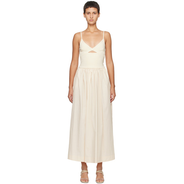  Esse Studios Off-white Tri Knit Maxi Dress 