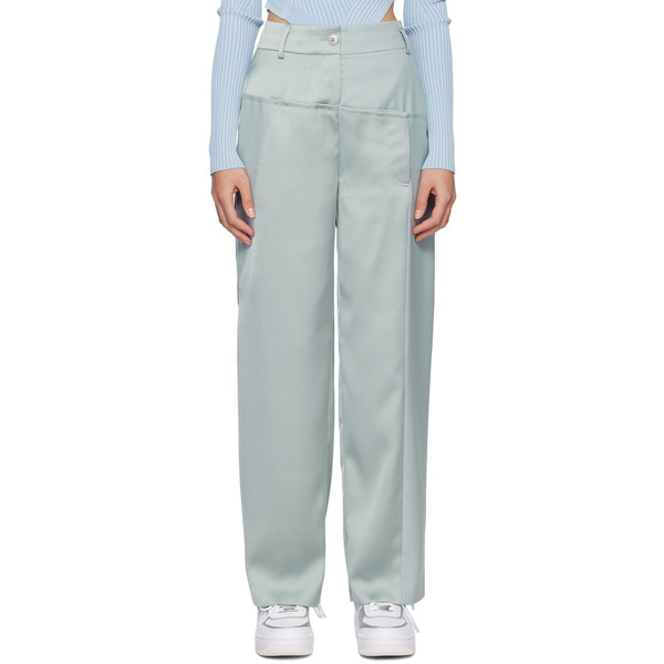  Feng Chen Wang Gray Paneled Trousers 
