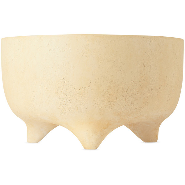  Ferm Living Beige Evoke Pot Low Vase 