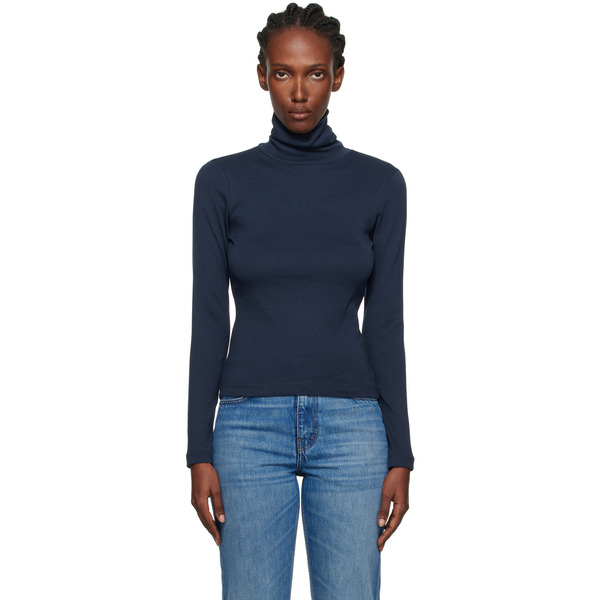  Flore Flore Navy Dinah Turtleneck 