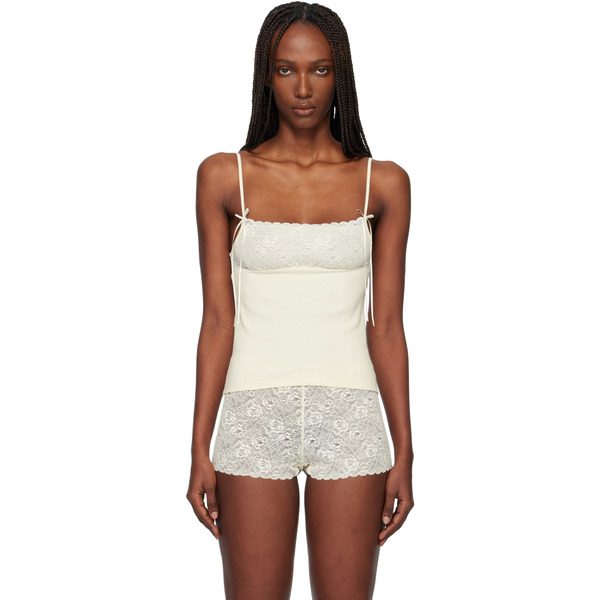  Fruity Booty Off-white Meringue Tank Top 