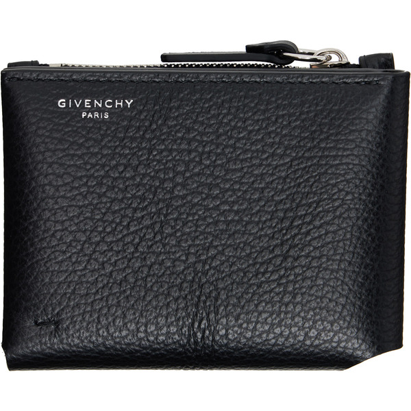  Givenchy Black Folded Trifold Wallet 