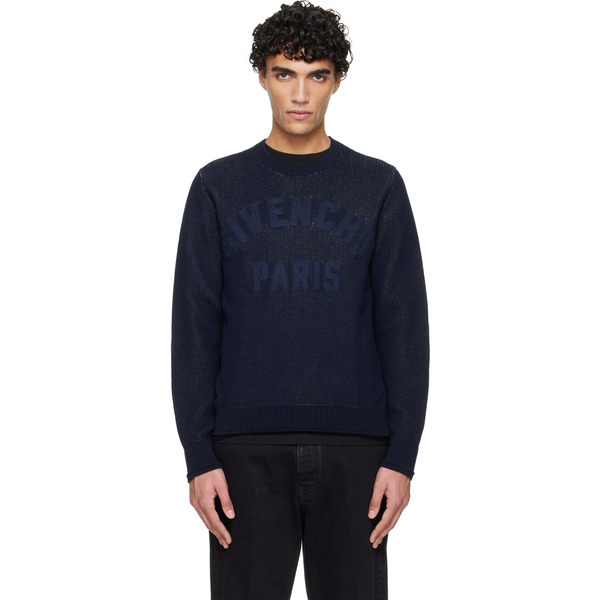  Givenchy Navy Crewneck Sweater 