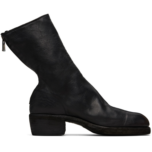  Guidi Black Back Zip Boots 