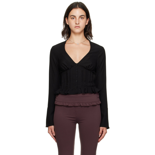  Guizio Black Cheri Blouse 