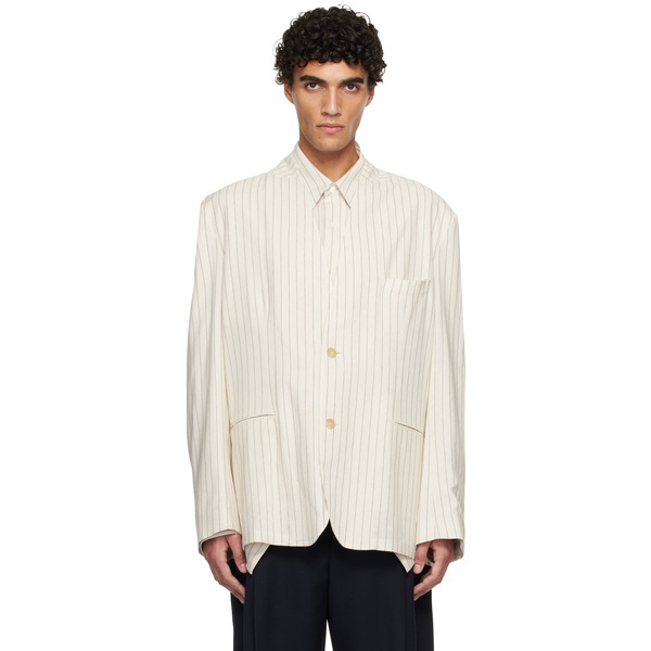  Hed Mayner Beige Linen Blazer 