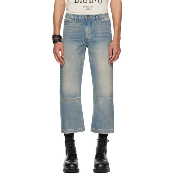  Hyacyn Blue Etteragic Denim Washed Jeans 