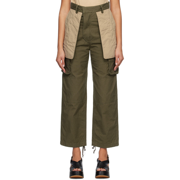  Inscrire Khaki Turn Over Trousers 