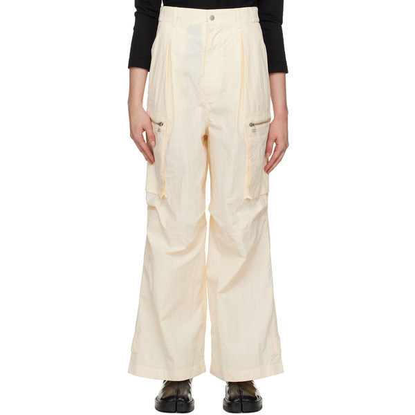  Inscrire Off-white Paneled Trousers 
