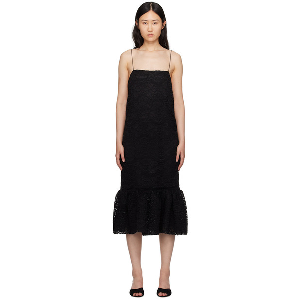  Interior Black 'the Esther' Midi Dress 