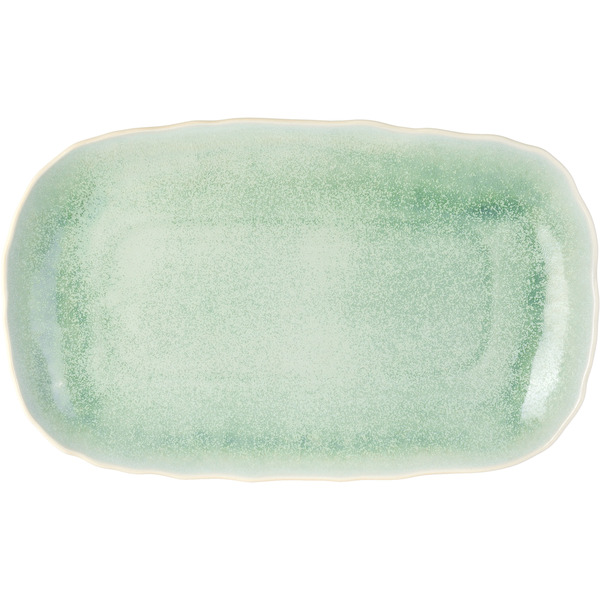  Jars Céramistes Blue Plume Rectangular Plate 
