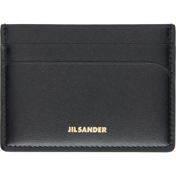  Jil Sander Black Curve Card Holder 